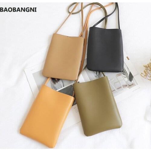 New Arrival Cute Cellphone Bag for Girls Black Leather Bag Green Convenient Shoulder Bag Pretty Crossbody Bags Women Handbag Hot