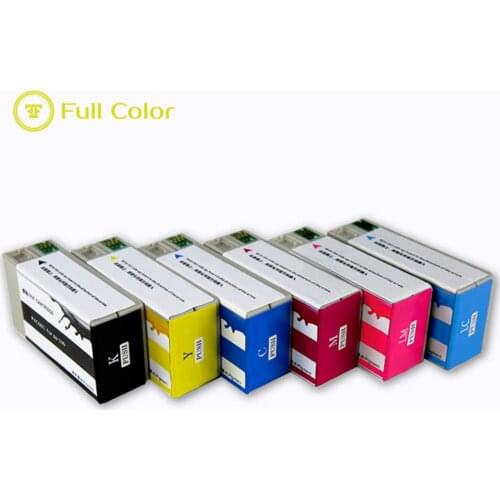 FULLCOLOR pigment ink cartridge PJIC1 to PJIC6 compatible for epson PP-100 PP-50 PP100 PP50 PP 100 PP 50 CD printing printer