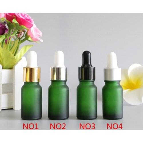 Empty 10ml Glass Small Sample Dropper Bottle Massage Tea Tree Oil Pure Essential Oils Refillable Bottles Packaging 12pcs/lot