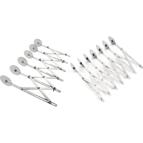 Goldbaking Adjustable Dough Divider for Pastry Pizza Wheel Cutter Pasta Knife 667A