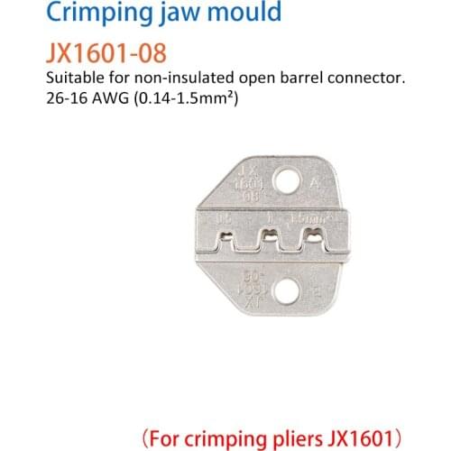 Alloy Steel Wire Crimper Jaw Ferrule Die Jaws Mold Crimping Pliers Accessory Silver/Black Color High durability Wire Crimper Jaw