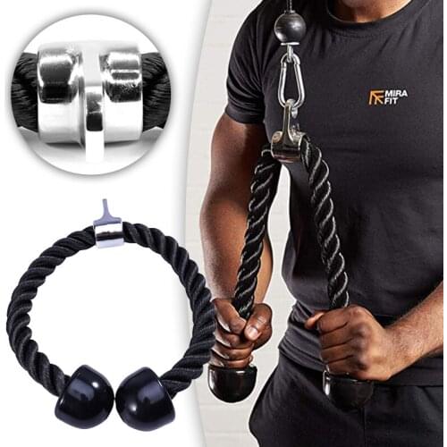 Heavy Duty Tricep Rope Pull Down Bicep Rope Gym Home Multi Fitness Equipment Cable Machine Strong Nylon rope Muscle Exercise