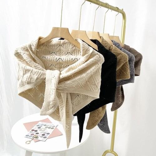 Knitted Fake Collar for Women Knit Shawl Summer False Collar Scarf Neck shawl Detachable Shirt collar Decorative