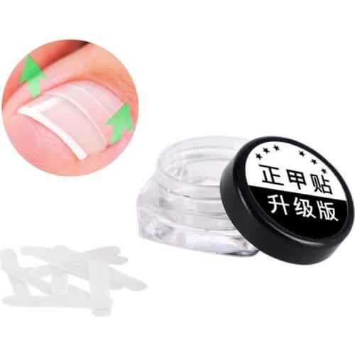 10pcs Ingrown Toenail Correction Tool Ingrown Toe Nail Treatment Elastic Patch Sticker Straightening Clip Brace Pedicure Tool