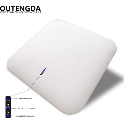 1200Mbps 11AC Dual Band Wireless Ceiling AP Router Access Point WiFi Repeater Ceiling-mounted AP Router 2.4G&5.8G Support POE