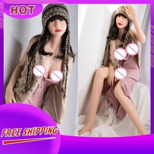 158cm Full Body TPE Solid Real Silicone Sex Doll Lifelike Anal Oral Vagina Built-In Skeleton Pussy Big Breast Real Love Doll