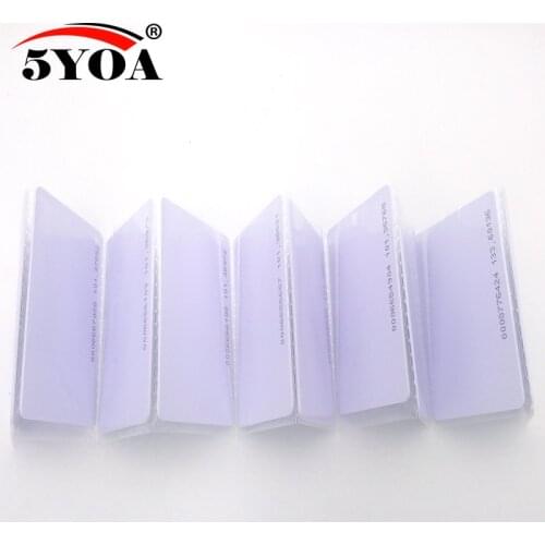 5YOA 10pcs EM4100 125khz ID Keyfob RFID Tag Tags llaveros llavero Porta Chave Card Sticker Key Fob Token Ring Proximity Chip