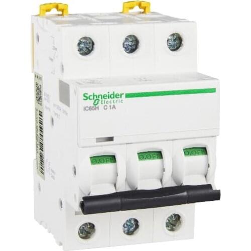 A9F28301 IC65H 3P C1A 400VAC | 1A | C | 3P IC65H miniature circuit breaker, C curve, 3P, 1A