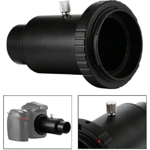 Aluminum T2 Adapter Telescope Extension Tube 1.25 inch Telescope Mount Adapter Thread T-Ring for Canon EOS /Nikon DSLR Camera