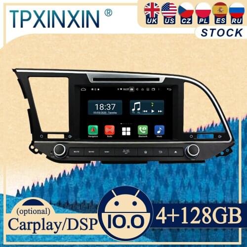 PX6 For Hyundai Elantra 2016-2019 Android Car Stereo Car Radio with Screen 2 DIN Radio DVD Player Car GPS Navigation Head Unit