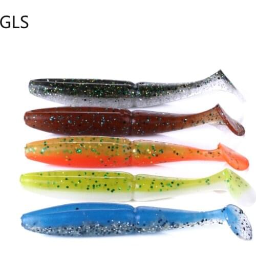 GLS Brand 10 cm-9.7 g New Artificial Silicone Fishing Lure For Bass High Quality T-tail Soft Lure Fishing Accessories