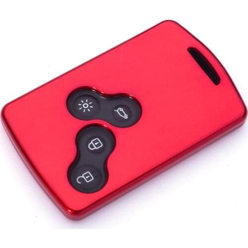 4 Buttons ABS Car Key Case Cover For Renault Duster Captur Clio Logan Megane 1 2 3 Koleos Scenic Card Auto Styling Accessories