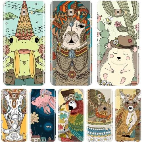 Phone Case For Samsung Galaxy C5 C7 C9 Pro Rabbit Elephant Fish Alpaca Soft Silicone Back Cover For Samsung Galaxy C5 C7 C8 Case