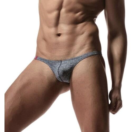 Mens Sexy Thong G-string Cotton Slip Underwear Jockstraps Tanga Elefante Exotic T-back Gay Panties Penis Pouch Micro Thongs