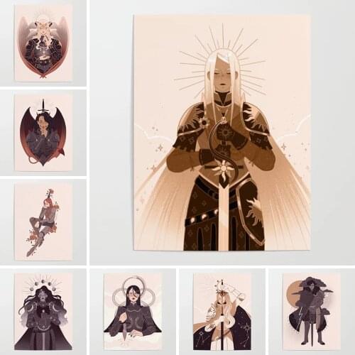 HD Home Decor Demon Knight Canvas Japan Prints Painting Woman Warrior Poster Wall Modern Art Modular Pictures For Bed Room Frame