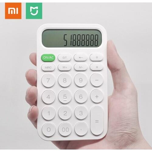 Xiaomi MIIIW Calculator 12-digit LED Display Portable Student Office Commercial Tool Electronic Calculator MWCL01 White