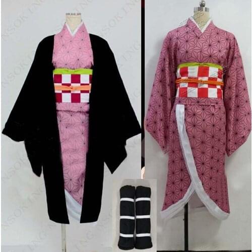 Anime Kimetsu no Yaiba Demon Slayer Kimetsu no Yaiba Kamado Nezuko Cosplay Costume Custom Made