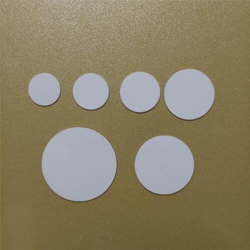 50pcs/lot Blank Sublimable Round Aluminum Patch 16mm 18mm 20mm 25mm 30mm 38mm Diameter 1.6cm 1.8cm 2cm 2.5cm 3cm 3.8cm
