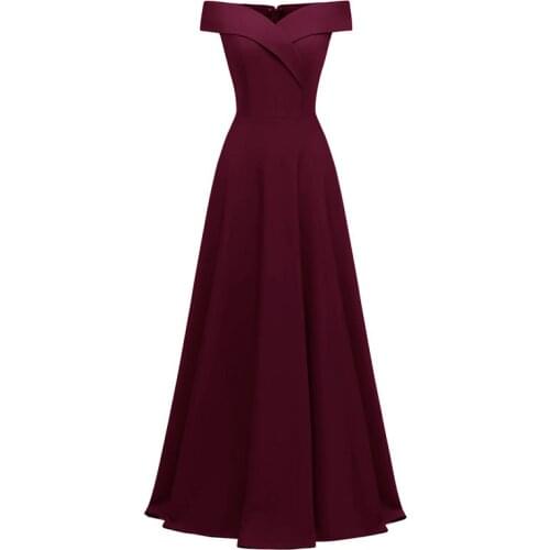 Womens Full Dress Sweetheart Sexy V Neck Long Evening Dress L5175