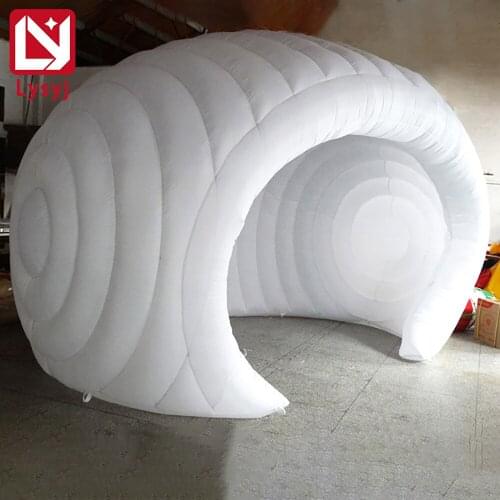 Inflatable Luna Tent for Trade Show Exhibition Portable Outdoor Dome Inflatable Bar Tent White