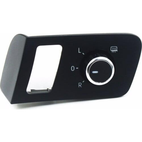Original Chrome Driver Side Power Mirror Knob Switch For VW Volkswagen Caddy Touran 2005 - 2015 1T OE: 1T1959565K / 1T1 959 565F