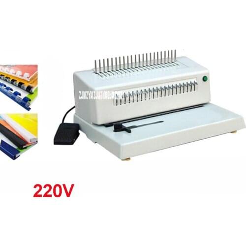2088B Heavy comb type 300MM Binding machine 21 holes Perforating machine Hole puncher 220V/50Hz punching thickness 20 pages