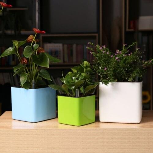 50LB Garden Flower Pot Self Watering Succulents Plant Starter with Water Level Indicator Indoor Outdoor Decorations