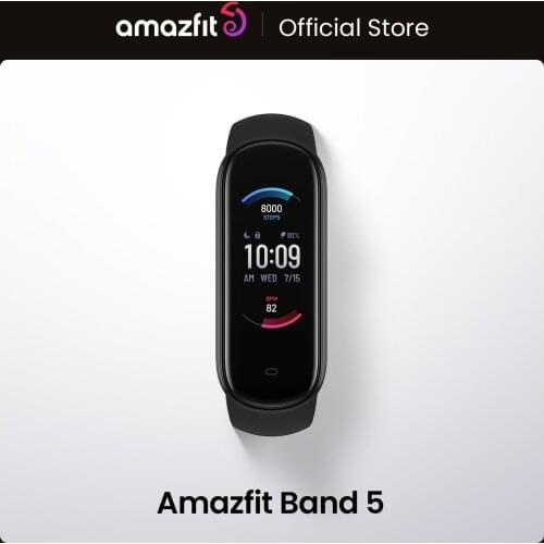 2020 New Amazfit Band 5 Smart Bracelet Color Display Fitness Tracker Waterproof Bluetooth-compatible 5.0 Sport Smart Wristband