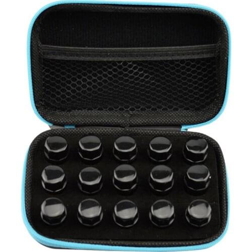 Essential Oil Storage Bag 15 Bottles 1ml 2ml 3ml Perfume Oil Essential Oil Box Travel Case Portable Carrying Holder Nail Polish