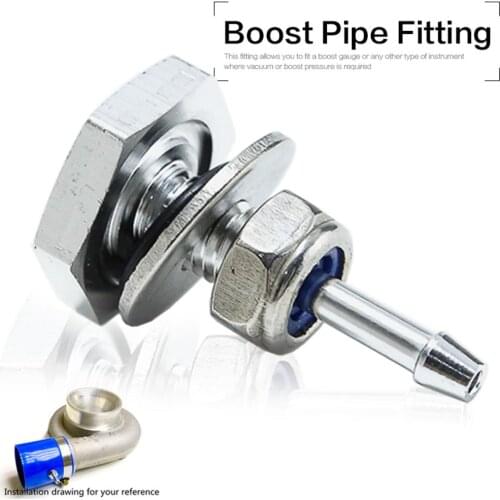Turbocharger Gauge Connector Silicone Pipe Boost Hose Nipple Turbo Adapter Vacuum Vac Gauge Fitting Tdi Car Accessories