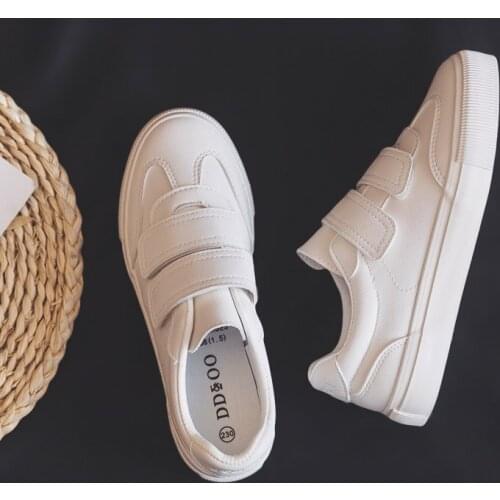 Women Sneakers 2020 Spring New Fashion Leather Shoes Women Solid Color Flats Female Casual Platform White Shoes Womens Sneaker