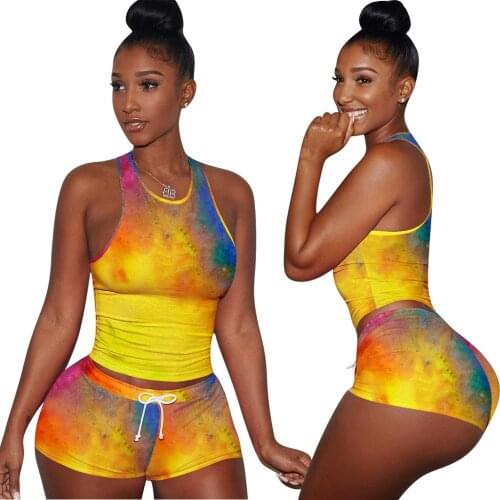 2 piece set women two piece set summer clothes home crop top shorts summer clothing women two pieces sets o-neck sexy