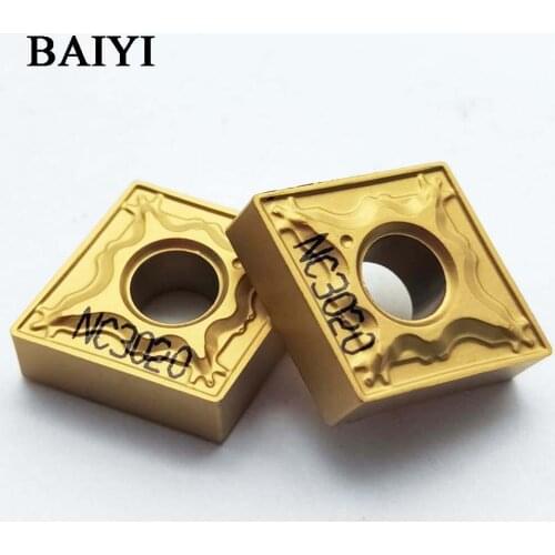 10PCS CNMG120404-HM NC3020 Carbide Turning Tips Tungsten Carbide Inserts Blades for MCLNR/MCKNR tool holder