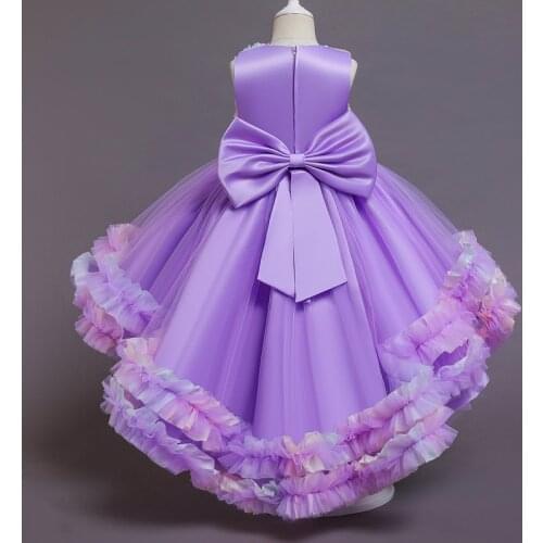 2021 Baby Girls Easter Carnival Clothes For Kids Dresses For Girls Princess Children Fancy Birthday Wedding Party Dress 3-10 Age
