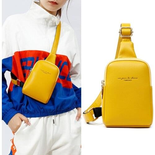 2021 Womens Fashion Leather Shoulder Bag Hip Hop Luxury Designer Chest Bag Female Card Holder Pocket Crossbody Belt Waist Bags