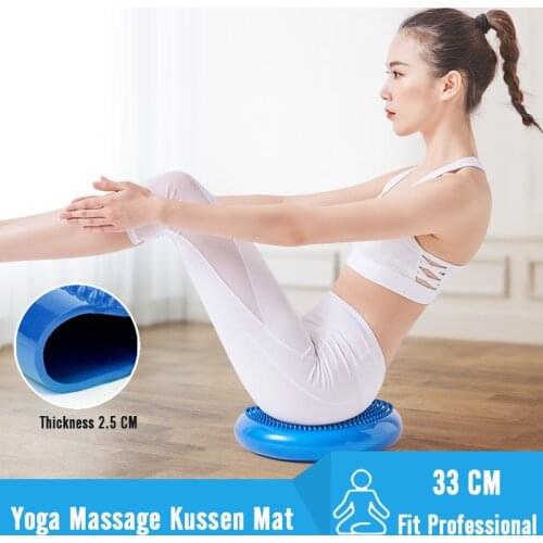 33cm Pilates Yoga Equipment Massage Ball Mat Universal Sport Gym Home Fitness Balance Training Cushion Durable Fitball