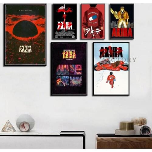 Akira Classic Japan Anime Movie Posters and Prints Cartoon Canvas Painting Wall Art Picture for Home Decor Living Room Kids Room
