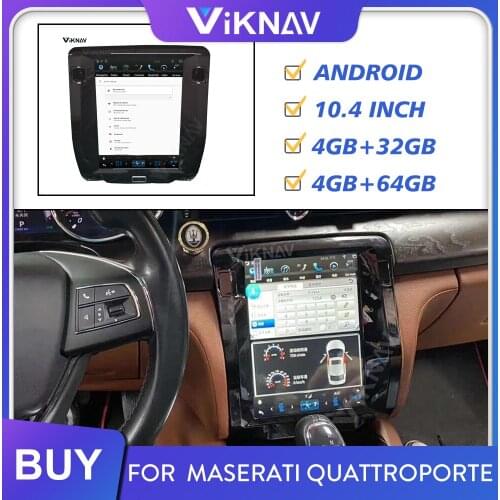 Car radio multimedia player for Maserati Quattroporte 2013 2014 2015 2016-2020 car audio DVD player GPS navigation android auto