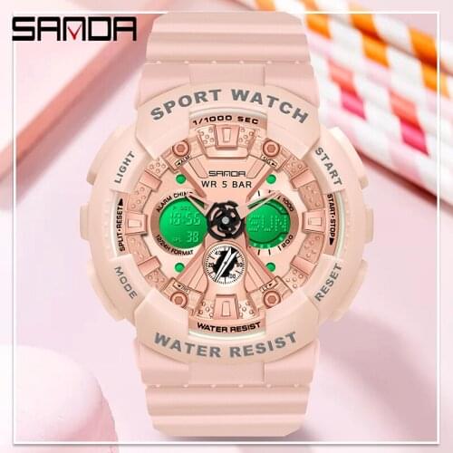 SANDA G Style Digital Watch Men Waterproof Shock Ms Watch Sport Men Watches Boy Girl Electronic relogio masculino Relógio mulher