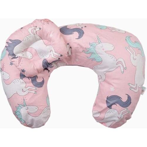 Baby Pillow U-shaped Newborn Pure Cotton Nursing Lumbar Pad, Baby Breastfeeding Pillow Maternity Baby Breastfeeding Pillow
