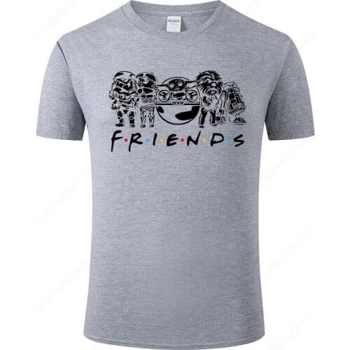 New Star Wars Baby Yoda Friends T Shirt Men Women Summer Cotton Tee Cool Short Sleeve Printed Tshirt Fashion Harajuku Tops J07