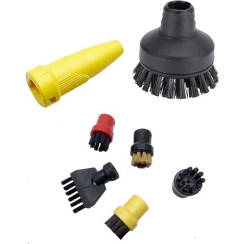 AD-Round Brush Sprinkler Nozzle Head for Karcher SC1 SC2 SC3 SC4 Large Round Flat Brush Cleaning Brush for Steam Sweeper