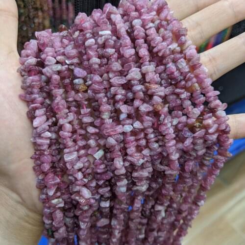 ICNWAY 38cm Raw Gemstone 7-10mm Prehnite Tourmaline Morganite Aquamarine Strawberry crystal labradorite for Jewelry Making