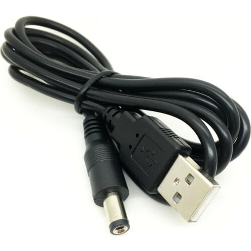 USB Male to 5.5 mm/2.5 mm 5.5*2.5 5.5*2.1 DC Barrel Jack Power Cable AC plug Transfer Connector Charger interface converter