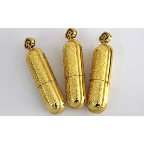 50pcs shiny golden lipstikc tube Lip balm containers wtih royal Palace aristocratic style