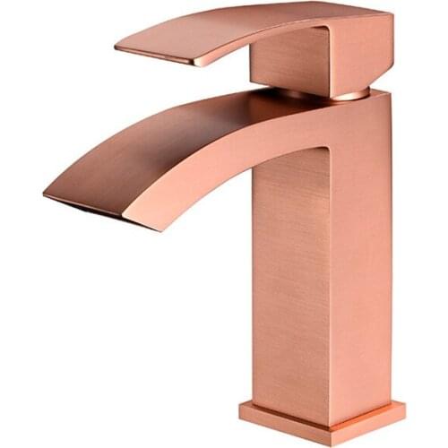 Toilet Faucet Bathroom Water Tap Art Basin Faucets Brushed Rose Gold Faucet Hotel Bathroom Sink Faucet Sink Mixer Tap Brass