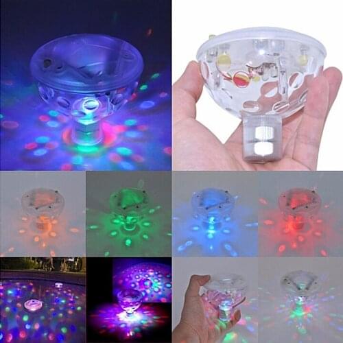 Colorful Floating Underwater Light RGB Submersible LED Disco Party Light Glow Show Swimming Pool Hot Tub Spa Lamp Kid Bath Light