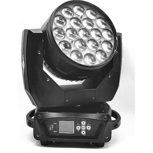 19x15W LED Zoom Beam Wash Circle Light control Main Mobile RGBW 4in1beam Professional DJ / LED Bar Stage Machine DMX512 dj Light