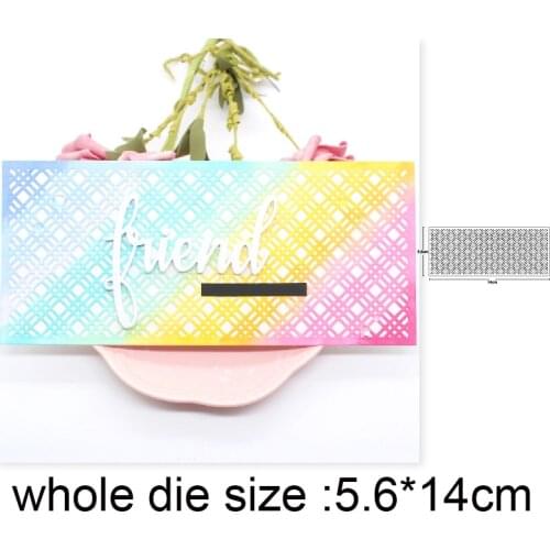 Lattice Background Frame Metal Cutting Dies Stencils for DIY dies Scrapbooking Album Decoration Embossing Paper Cards craft dies