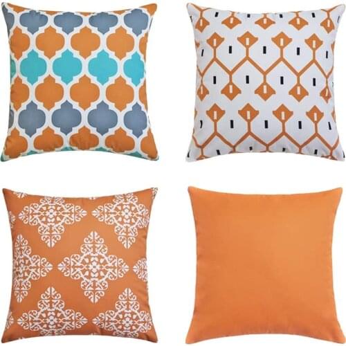 Outdoor Waterproof Decorative Throw Pillow Cover Cushion Case for Garden Patio Tent Park Farmhouse Polyester Both Sides Printing